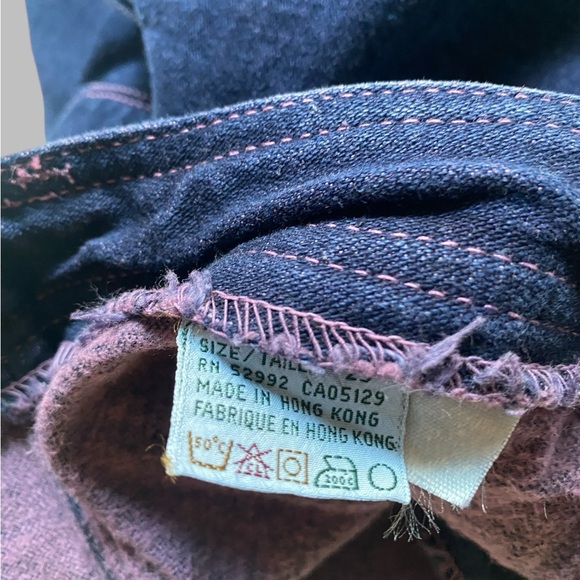 Vintage Jordache Dark Blue Purple Tall Straight-Leg Jeans 29x34 - Picture 6 of 6